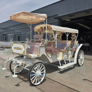 Hot Selling Electric Horse Wagon/Princess Wedding Horse Carriage/Wholesale Sightseeing Flower Carriage for Sale - Product Image 3