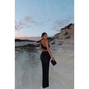 Black Narcisa ODM Ball Gown Dress Glitter Embroidered Floor-Length Polyester Romantic Party Style Short Beading/<b>Appliques</b> XL - Product Image 1