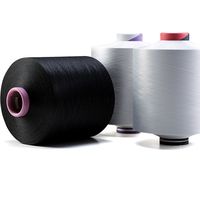 Fil de chenille polyester blanchi à faible élongation DTY pour tricot à la main, en stock chez les fabricants, 150D/48F