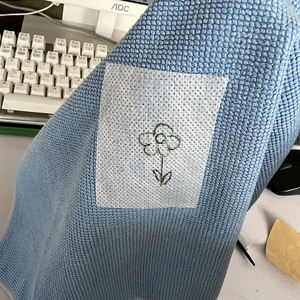 Nouveauté Tissu non tissé 100% soluble dans l'eau PVA avec <span class=keywords><strong>colle</strong></span> PVA utilisé comme stabilisateur de support de broderie soluble dans l'eau - Product Image 4