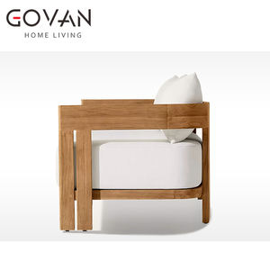 Conjunto <span class=keywords><strong>de</strong></span> Sofás <span class=keywords><strong>de</strong></span> Madera <span class=keywords><strong>de</strong></span> Teca Contemporáneos para Exteriores, para Jardín, Hotel o Casa <span class=keywords><strong>de</strong></span> Campo, Capacidad para <span class=keywords><strong>2</strong></span>/3/4 <span class=keywords><strong>Personas</strong></span> - Product Image 3