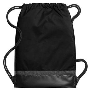 Sac de sport BSCI noir et blanc avec cordon de serrage, taille unique - Product Image 4
