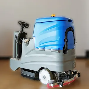 DM-550D kat elektrik pili sürüş araç üzerinde binmek Scrubber kurutma zemin yıkama endüstriyel temizleme makinesi zemin scrubber