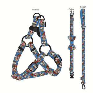 <b>Pet</b> 8-piece set with printed patterns, dog leash, dog walking leash, <b>harness</b> set. - Product Image 2