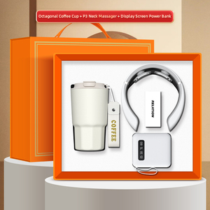 Coffret Cadeau d'Affaires de Luxe Chimi Gifts, Logo Personnalisable, Mug en Acier Inoxydable 480ml, Masseur Cervical, Batterie Externe 10000mAh, Nouveau Design - Product Image 4