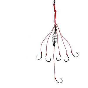 Byloo-gancho de pesca para tienda en línea, trampa de cebo, alimentador, jaula con muelles de acero inoxidable, 6-12 # - Product Image 5