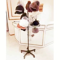 Support d'affichage personnalisé pour magasin de détail, pour casquettes de cowboy, casquettes de baseball, bonnets d'hiver, chapeaux bob, avec crochet métallique, pour perruques et extensions capillaires