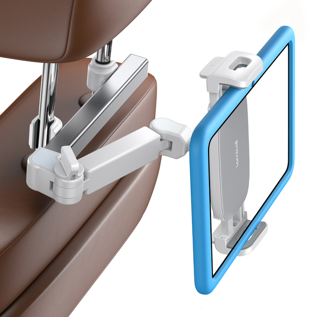 Lamicall CH06 Durable Plastic Auto Tablet Holder 360 Rotating Headrest Bracket Flexible Adjustable Mobile Mount Rear Seat Video