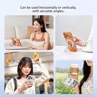 Support magnétique polyvalent pour téléphone, avec anneau antidérapant et porte-clés, idéal pour les voyages, l'usage quotidien et la visualisation de vidéos sur smartphones