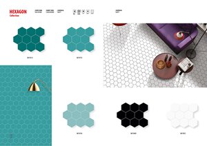 Bán Hot Glass Gạch Mosaic cho tường nội thất trang trí phòng bếp phòng tắm gốm tráng men gỗ gốm hỗn hợp Gạch Mosaic - Product Image 3