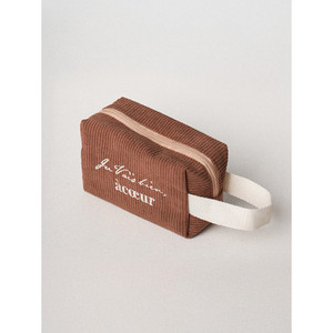 Migliori borse e custodie per cosmetici magnetiche in velluto a coste marrone medio - Product Image 1