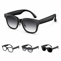 Lunettes Intelligentes 4K avec Caméra IA, Objectif HD 20MP, Traduction en Temps Réel, Assistant Vocal IA, Audio Ouvert, Stabilisation 6 Axes, Étanchéité IP66