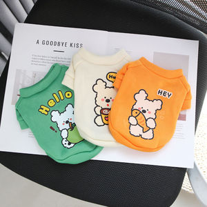 Sweat-shirt à col rond pour chiot, motif dessin animé mignon, doublure polaire, pour chats et chiens, été, hiver, printemps, automne, vêtements pour animaux de compagnie en Polyester - Product Image 4