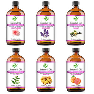 Huile de massage essentielle à la lavande et à la rose 100% pure naturelle pour le corps, les cheveux, le visage, huile multi-usages - Product Image 1