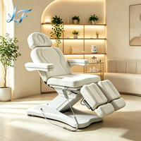Équipement de salon de spa de luxe, lit d'esthétique à 5 moteurs électriques, chaise de podologie, chaise de tatouage