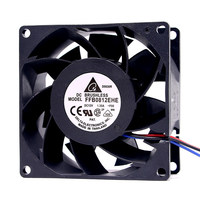 Ventilateur de refroidissement à double roulement à billes à haut débit d'air Delta 8038 12V DC 135A 8cm FFB0812EHE Chine