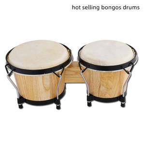Bongo Drum Laris Manis 4+5 Inch Drum Tangan Afrika Latin Alat Musik Perkusi Tangan 4+5 Inch Drum Kulit Domba Bongo - Product Image 5