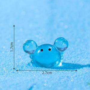 Micro-paysage lumineux Weij, <span class=keywords><strong>petit</strong></span> crabe <span class=keywords><strong>rond</strong></span> mignon, granulés, bricolage, décoration de paysage de réservoir de poissons marins, accessoires de bureau - Product Image 6