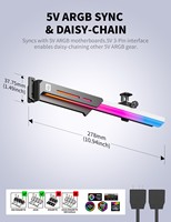 Soporte para tarjeta gráfica upHere GL7 RGB GPU con soporte ARGB anti-caída