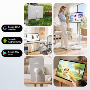 TV Portatile 2-in-<span class=keywords><strong>1</strong></span> da 27 Pollici con Ruote, Touchscreen FHD, Certificato EDLA, 6G+128GB, Sistema Operativo Android 15, Batteria da 10000mAh, <span class=keywords><strong>Smart</strong></span> TV - Product Image 4