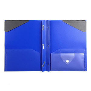 Khuyến mãi bán buôn thư Kích thước nhựa <span class=keywords><strong>Pocket</strong></span> thư mục văn phòng trường nguồn cung cấp 3 kim loại prong Nòng Nọc thư mục với thẻ Bolt - Product Image 6