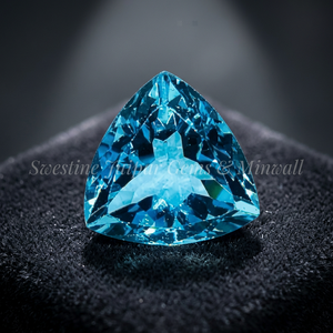 Vente en gros 3X4mm Princess Cut Natural Sky Blue Topaz Pierres précieuses en vrac à facettes de haute qualité certifié IGI-Prix d'usine! - Product Image 3