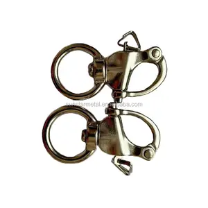 76mm swivel snap manilhas marine grade de aço Inoxidável fivela de liberação rápida