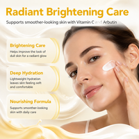 Crème éclaircissante pour le visage à la vitamine C et à l'arbutine, vegan, marque privée