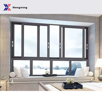 Ventana Corredera de Vidrio de Aleación de Aluminio Delgada y Minimalista, Vista Panorámica Amplia, Aislamiento Térmico, Insonorización Exterior