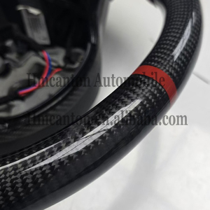 Volante de Cuero Perforado con Fibra de Carbono para Tesla Model 3 y Model Y, Últimos Productos - Product Image 4