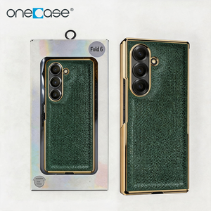 Wholesale Electroplated Leather Litchi Grain Shockproof Case Screen <b>Protector</b> for Z Fold/Flip for Pocket All-in-One - Product Image 1