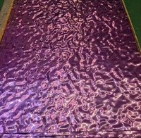 Panneaux muraux 3D durables, finition martelée effet vague d'eau, tôle d'acier, plaque en acier inoxydable 304, tôle estampée colorée