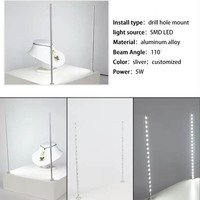 Hochwertige Moderne 360 Grad Drehbare Höhenverstellbare Blendfreie Aluminium-Vitrinenbeleuchtung 5W Display-Schaukasten LED-Leuchten