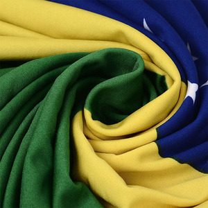 Couverture nationale personnalisée de capot de voiture de logo de conception quelconque 110*150cm <span class=keywords><strong>100D</strong></span> bannière de capot lavable de tissus élastiques de polyester - Product Image 2