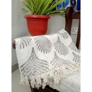 Lightweight <b>Summer</b> Handcrafted Premium 100% Cotton Throw Blanket Printed Tassels Eco-friendly Season Home <b>Decor</b> - Product Image 2