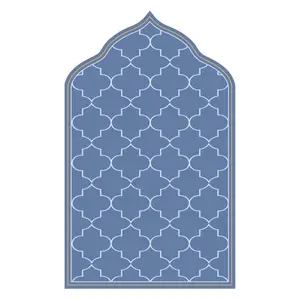 Tapis de prière musulman pour tapis de prière Tapis de prière islamique turc avec glands Tapis épais doux flanelle Ramadan ou Eid Cadeaux