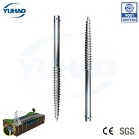 Pieux hélicoïdaux galvanisés à chaud de 1800 mm Q235B EN1090 EXC2 85μm pour passerelles et fondations de ponts