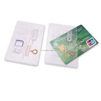 Porte-cartes de visite personnalisé avec pochette pour carte Micro & Nano SIM, caractéristiques : PVC personnalisé et logo imprimé sur les étuis de carte SIM