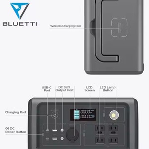 Estación de carga de teléfono de energía Solar portátil de <span class=keywords><strong>1000W</strong></span>, controlador MPPT externo de iones de litio para coche, Generador Solar perfecto de África - Product Image 5