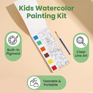 Libro de Pintura Creativo y Portátil de Acuarelas <span class=keywords><strong>para</strong></span> Niños, Lienzo Educativo Reutilizable <span class=keywords><strong>para</strong></span> Dibujar y <span class=keywords><strong>Colorear</strong></span>, Juguete de Papel <span class=keywords><strong>para</strong></span> Manualidades - Product Image 4