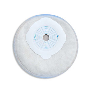 저렴한 가격 플랜지 55mm 피부색 숨겨진 부드러운 부직포 후크 앤 루프 폐쇄 2 피스 인공 항문 파우치 - Product Image 4