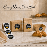 Rouleau d'étiquettes personnalisées en vinyle pour boulangerie, imperméables, écologiques, résistantes à la chaleur, autocollantes, avec logo, pour l'emballage de gâteaux et de pains