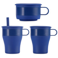 Pieghevole tazza di corsa pieghevole universale del silicone riutilizzabile tazza di caffè coperchi