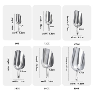 Spatule à glace en alliage d'aluminium en gros, épaissie et durable, pour bar, cuisine et boissons - Product Image 4