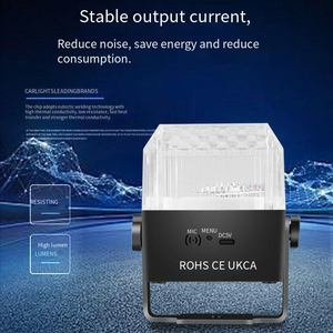 ไฟสโตรบ LED RGB ที่ได้รับการรับรอง สำหรับดิสโก้คลับและงานปาร์ตี้ดีเจ ไฟเวทีแบบเปิดใช้งานด้วยเสียง พร้อมรีโมทคอนโทรล - Product Image 3