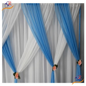 ستارة شفافة بلون أبيض أقمشة فاخرة أحدث التصاميم ستارة نافذة الأمريكية - Product Image 6