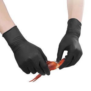 Gants jetables en nitrile personnalisés de haute qualité Doublure en nylon résistant aux alcalis acides Gants jetables en nitrile imperméables à l'huile - Product Image 3