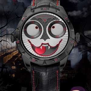Montre personnalisée Konstantin Chaykin Joker Green Halloween édition limitée en acier inoxydable pour homme, bracelet en cuir de luxe, mouvement automatique NH35 - Product Image 1