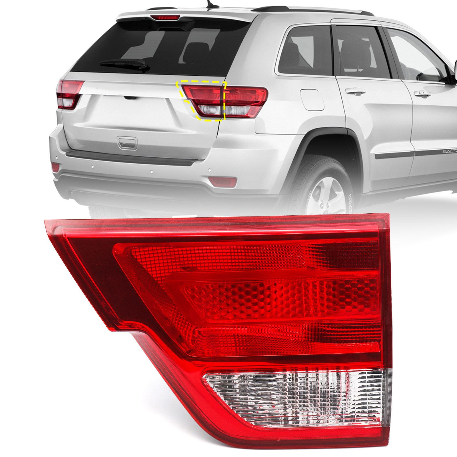 Auto Car Part Inner Taillight Rear Lights Tail Lamp Light Fit for Jeep Grand Cherokee 2011 2012 2013 57010274AF 57010275AF Auto Parts Image 2