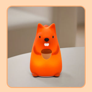 Veilleuse de lit pour enfants en silicone, petite lumière, lampe de table pour bébé, lumière lunaire LED, interrupteur de commande, rechargeable par USB, intensité réglable - Product Image 3